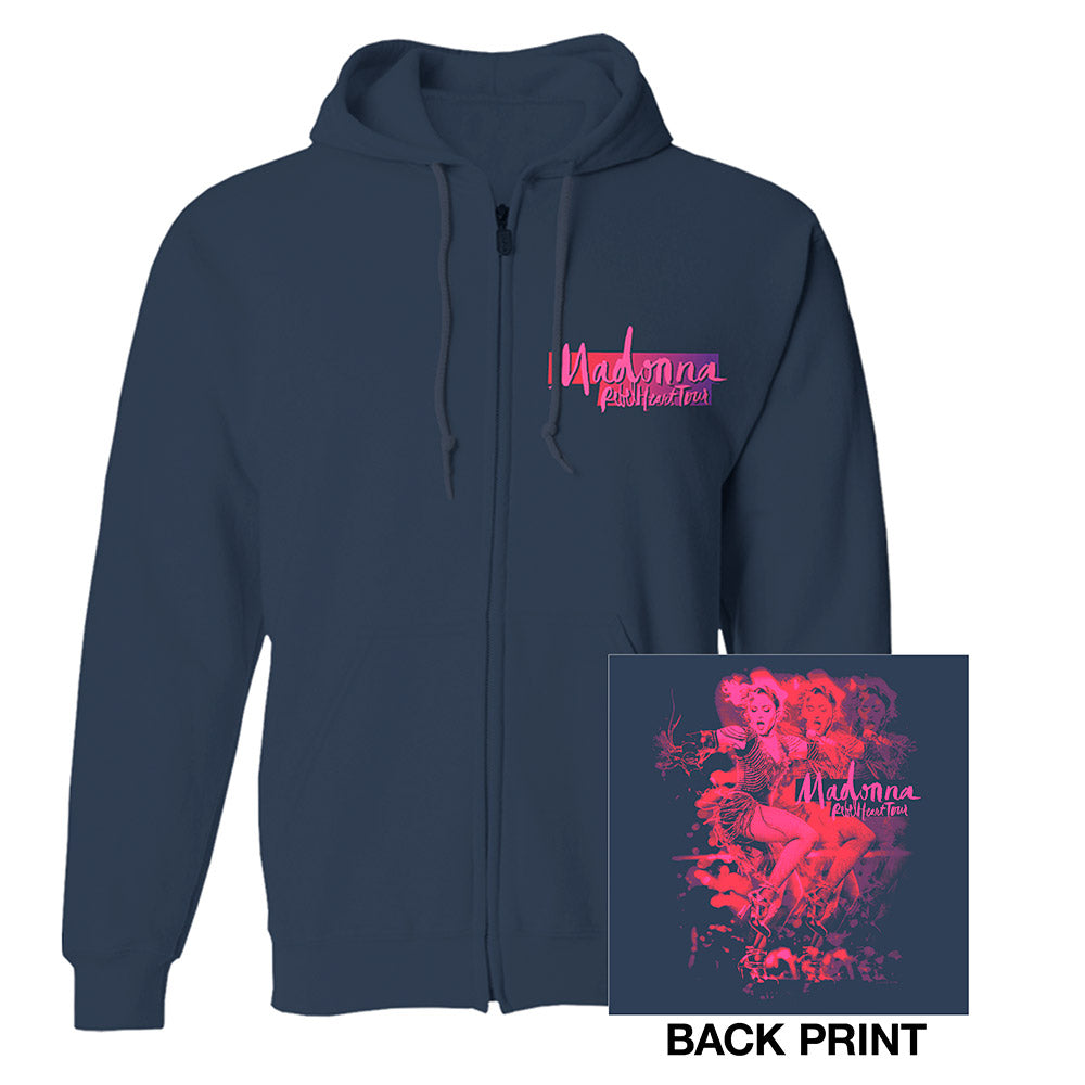 Dancing Madonna Rebel Heart Zip Hoody