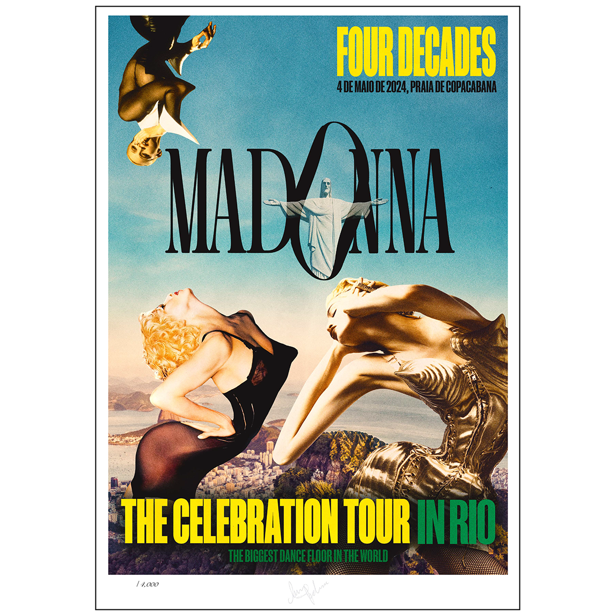 ‘The Celebration Tour In Rio’ Limited Edition Plate Signed Lithograph