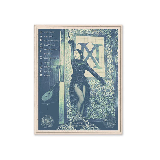 Madonna Blue Tiles Poster